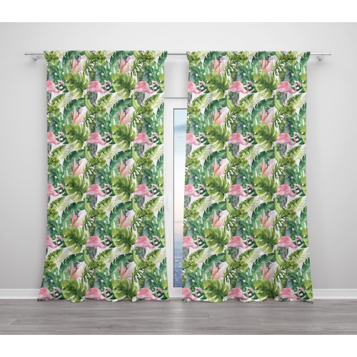 CARPA FLAMINGO cm.150X280 hecho MADE en ITALIA flamencos