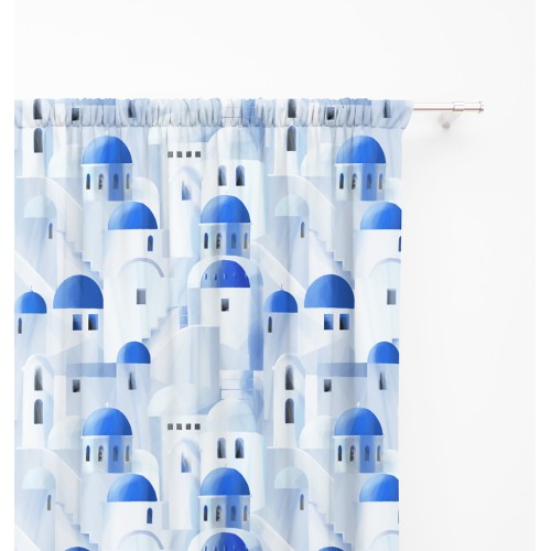 TIENDA SANTORINI azul cm.150X280 hecho MADE in ITALY