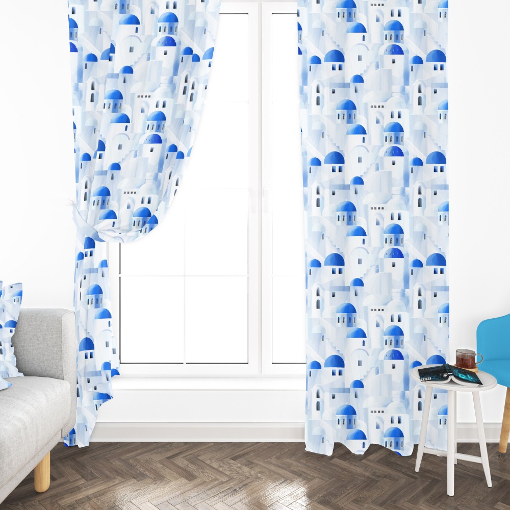 SANTORINI ZELT blau cm.150X280 hergestellt MADE in ITALY