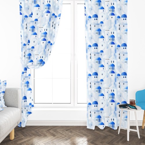 SANTORINI TENT blue cm.150X280 made MADE in ITALY