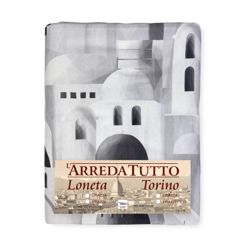 FUNDA DE DECORACIÓN FUNDA GRAN SCARF COLCHA funda de sofá SANTORINI gris