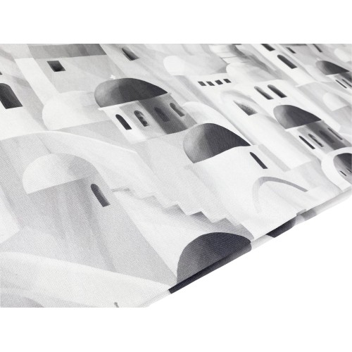 FUNDA DE DECORACIÓN FUNDA GRAN SCARF COLCHA funda de sofá SANTORINI gris