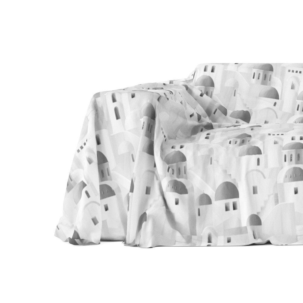 SERVIETTE HOUSSE DE MEUBLE GRAN SCARF BEDSPREAD housse de canapé SANTORINI gris