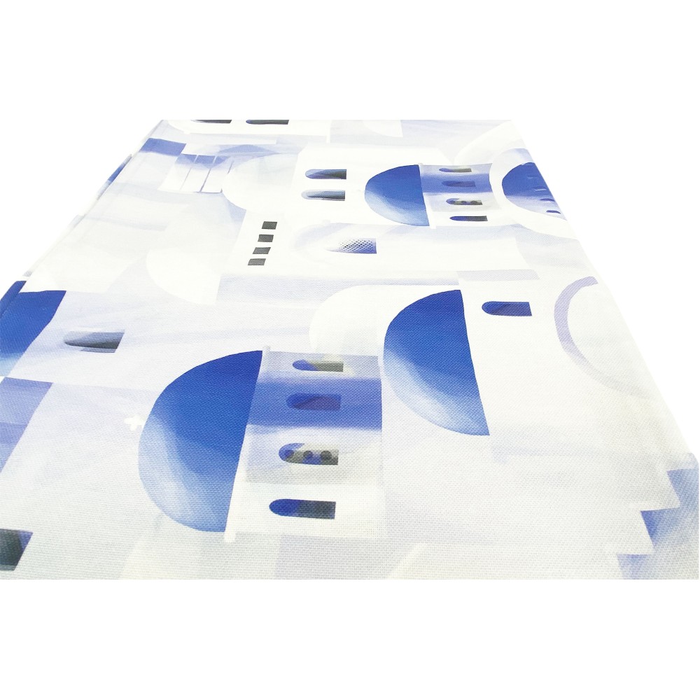 TELO ARREDO copritutto GRAN FOULARD COPRILETTO copridivano SANTORINI blu