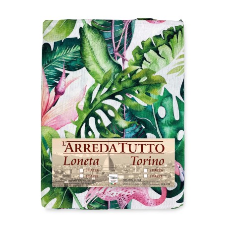 Fabric with flamingos
