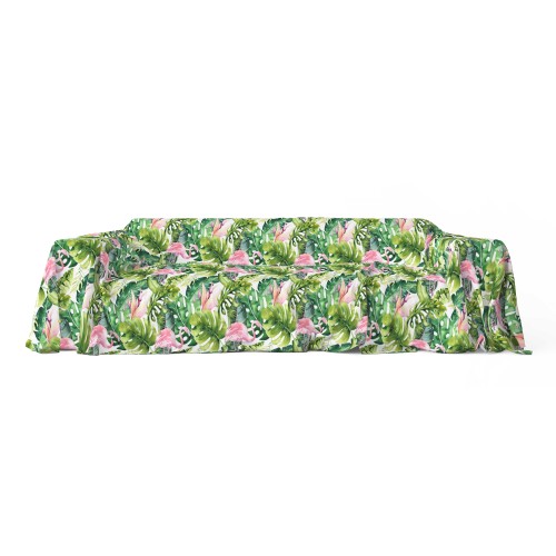HOUSSE DE MEUBLE EN TOILE GRAN SCARF BEDSPREAD housse de canapé flamant flamant flamant flamants roses