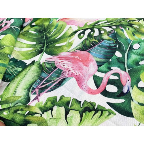 CARPA FLAMINGO cm.150X280 hecho MADE en ITALIA flamencos