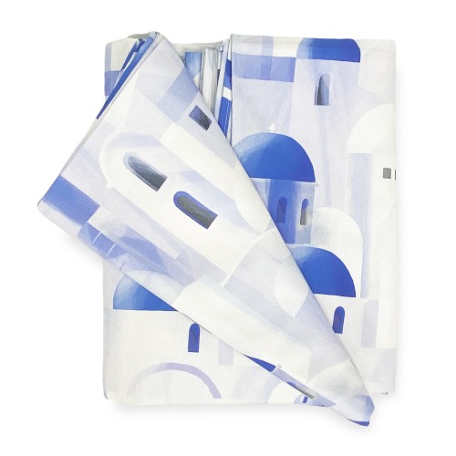 TIENDA SANTORINI azul cm.150X280 hecho MADE in ITALY