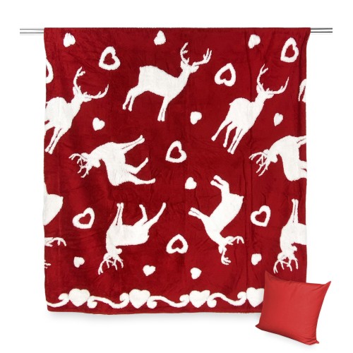 PILE PLAID TIROLER BERG-SHERPA PIZBLANC