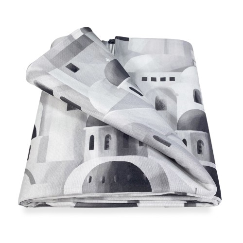 TOVAGLIA in COTONE disegno SANTORINI grigio made in Italy