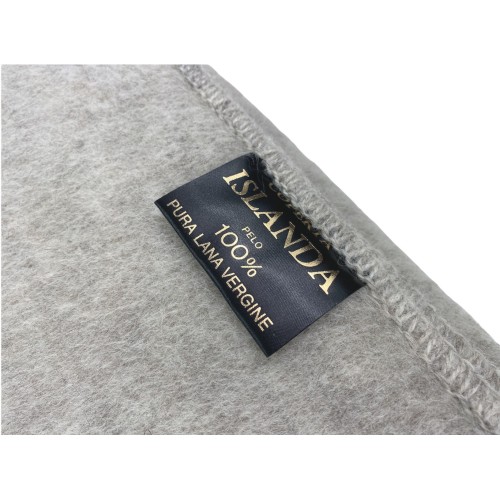 ICELAND BLANKET aus echter reiner Schurwolle weich und warm GREY Melange