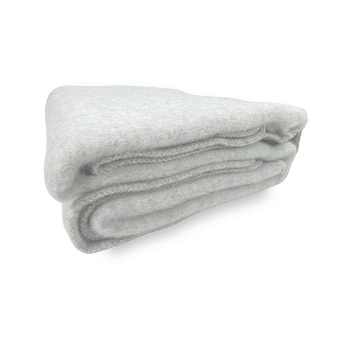 ICELAND BLANKET in genuine pure virgin WOOL soft and warm BEIGE Melange