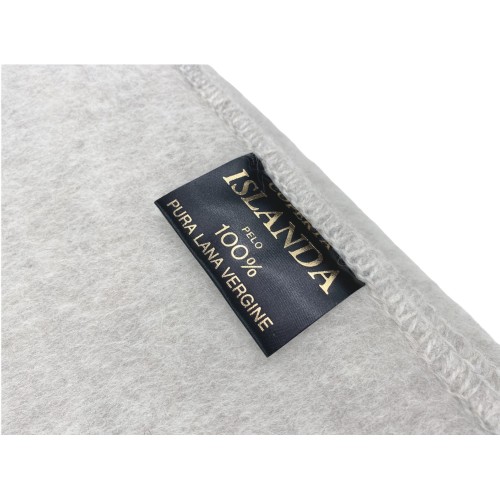 ICELAND BLANKET aus echter reiner Schurwolle weich und warm BEIGE Melange
