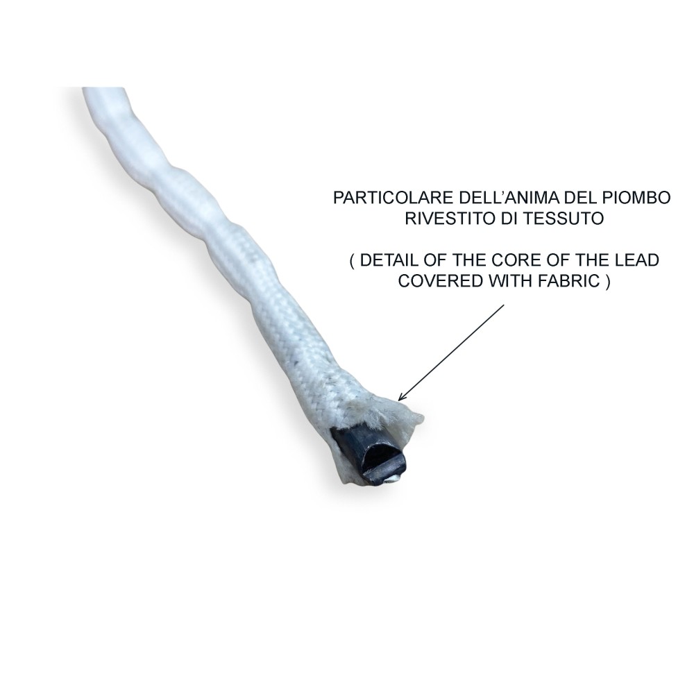 LEAD BRAID WIRE weight BALLAST FOR CURTAINS AND FABRICS CURTAINS BY THE METER made in Italy