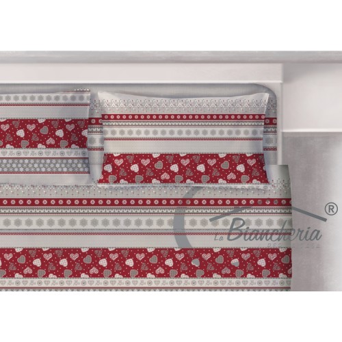 SET Blatt TYROLEAN dis. CORVARA aus reiner Baumwolle Made in Italy