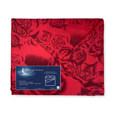 lenzuolo rose rosse