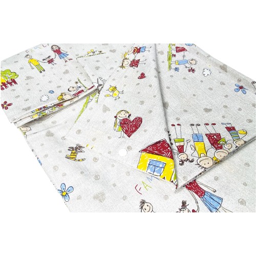 DUVET COVER FOR CHILDREN BOYS AND GIRLS FAMILY in pure cotton