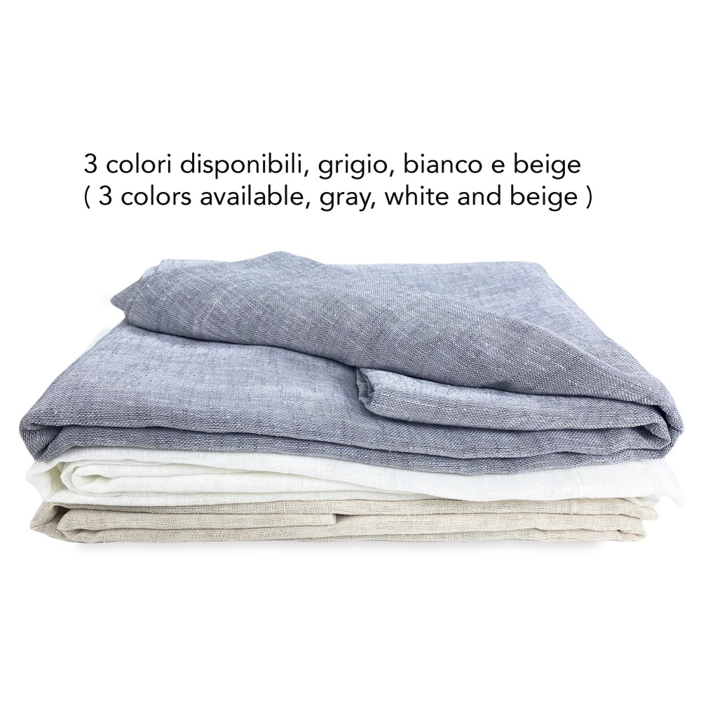 Paire de rideaux en verre modernes SIMPLY Grey - tissu polyester bouclé semi-transparent, bord tunnel