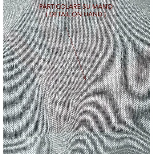 Paire de rideaux en verre modernes SIMPLY Grey - tissu polyester bouclé semi-transparent, bord tunnel