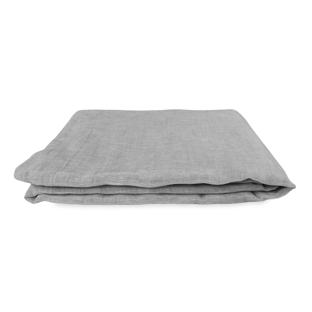 Coppia tendine vetro moderne SIMPLY Grigio - tessuto poliestere bouclè semitrasparente, orlino tunnel