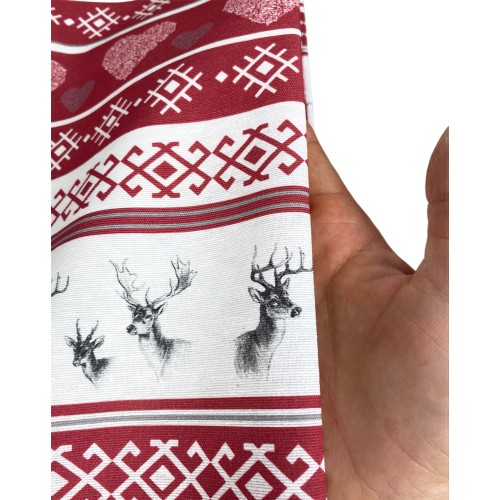 NAPPE RÉSISTANTE AUX TACHES DE RÉSINE TORINO Tyrolean CERVINO ROSSO