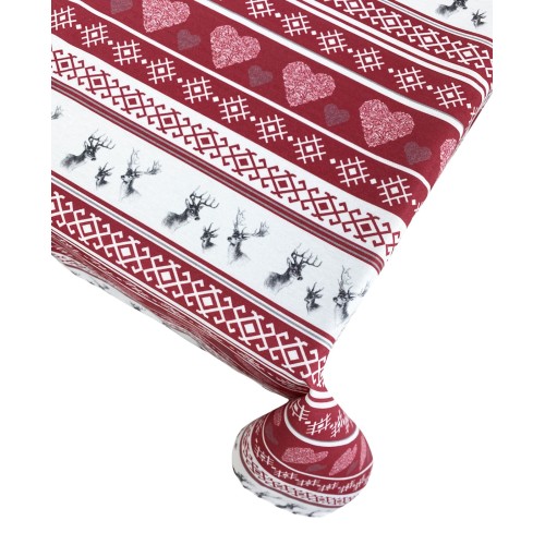 NAPPE RÉSISTANTE AUX TACHES DE RÉSINE TORINO Tyrolean CERVINO ROSSO