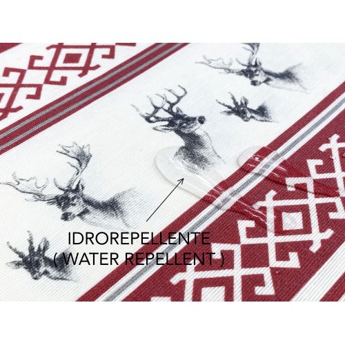 NAPPE RÉSISTANTE AUX TACHES DE RÉSINE TORINO Tyrolean CERVINO ROSSO