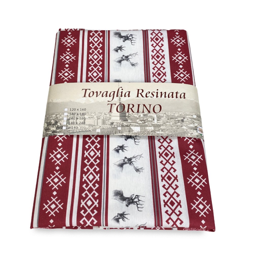 NAPPE RÉSISTANTE AUX TACHES DE RÉSINE TORINO Tyrolean CERVINO ROSSO