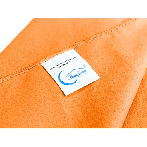 ENSEMBLE DE SERVIETTES MICROFIBRE ORANGE 1+1 Visage et Invité
