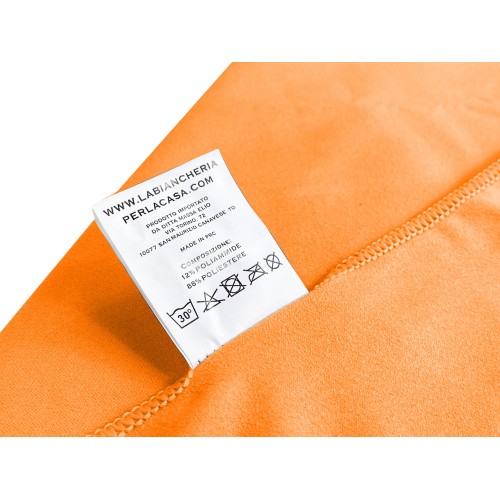 ENSEMBLE DE SERVIETTES MICROFIBRE ORANGE 1+1 Visage et Invité