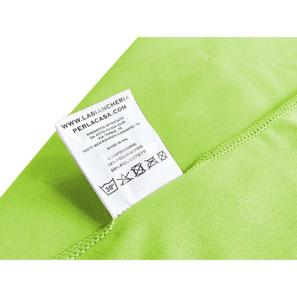 ACID GREEN MICROFIBER towel SET 1+1 Face and Guest