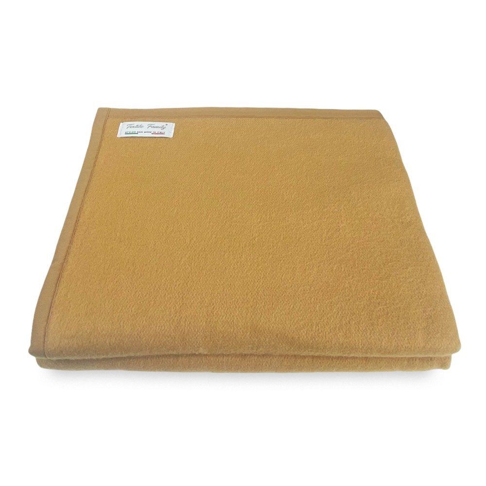 FIREPROOF BLANKET SPRING flame retardant Medium weight 1.0 FIREPROOF CLASS 1 approved MADE in ITALY Hazelnut