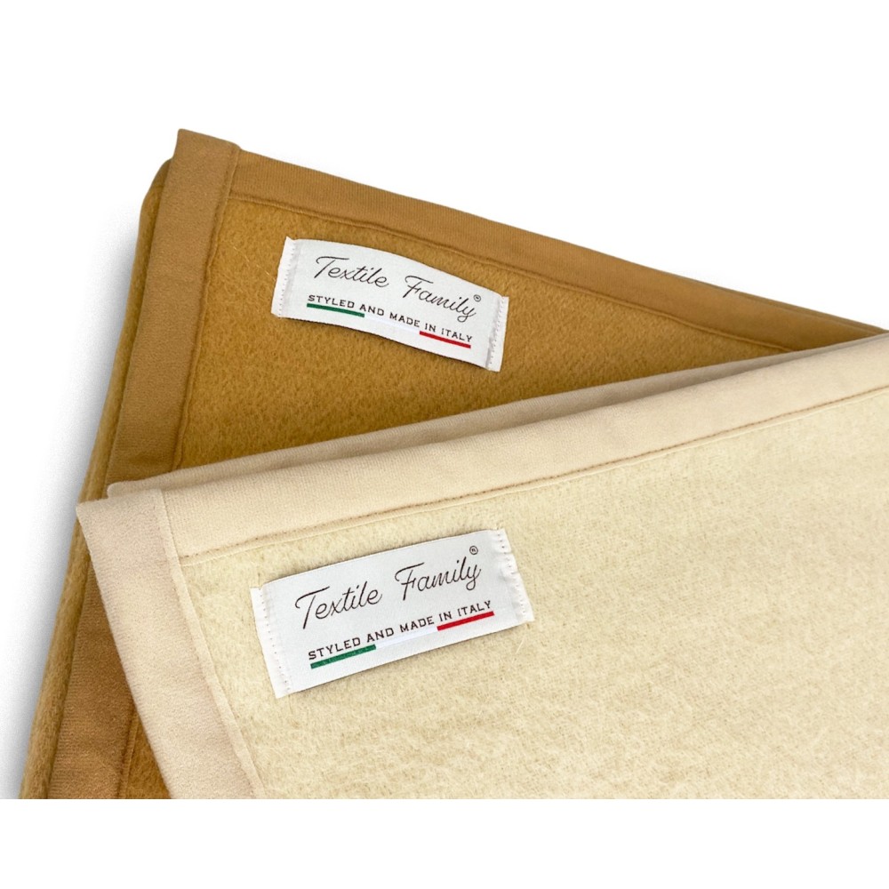 FIREPROOF BLANKET SPRING schwer schwer 1,0 FEUERFEST KLASSE 1 zugelassen MADE in ITALY Haselnuss