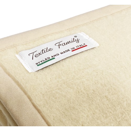 FIREPROOF BLANKET SPRING flame retardant Average weight 1.0 FIREPROOF CLASS 1 approved MADE in ITALY Beige