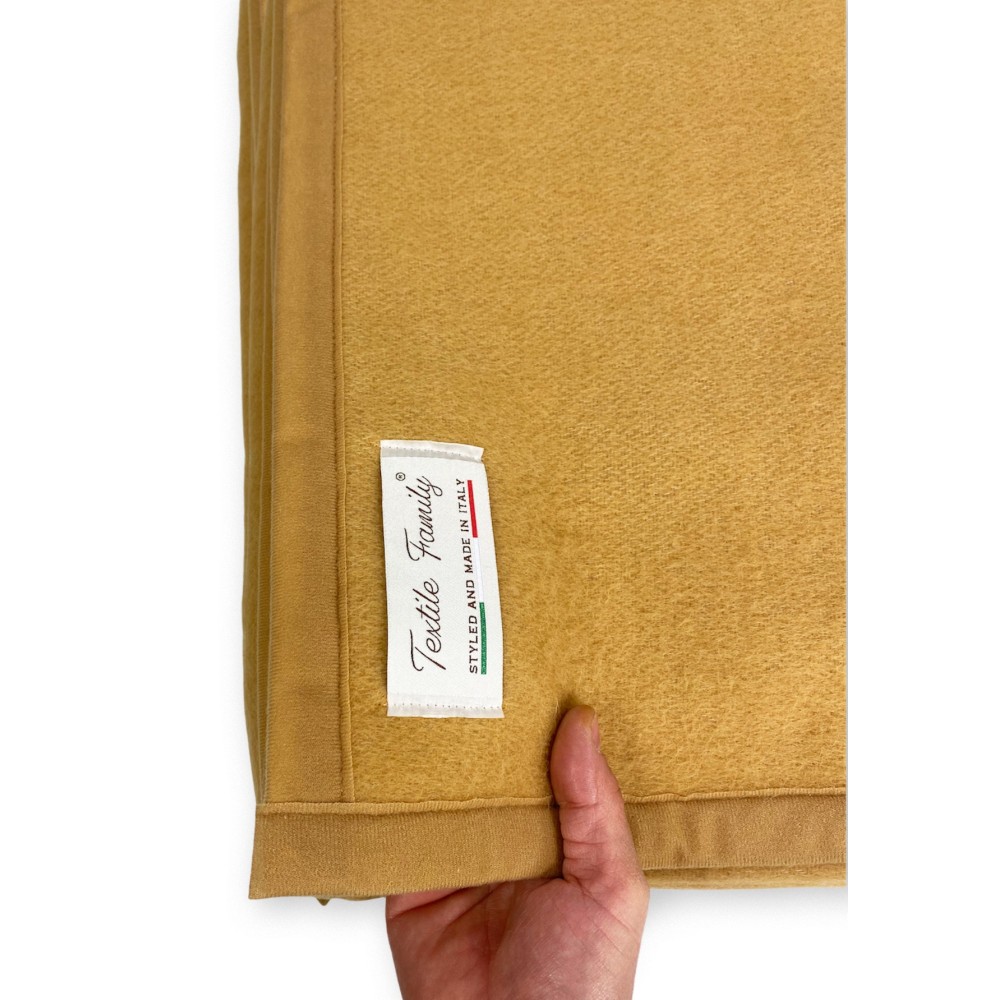 COPERTA Leggera estiva SPRING Peso Medio Modacrilico MADE in ITALY Nocciola