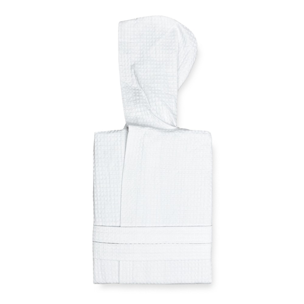 ACCAPPATOIO Nido Ape BEE© in Puro cotone con Cappuccio da Adulto BIANCO