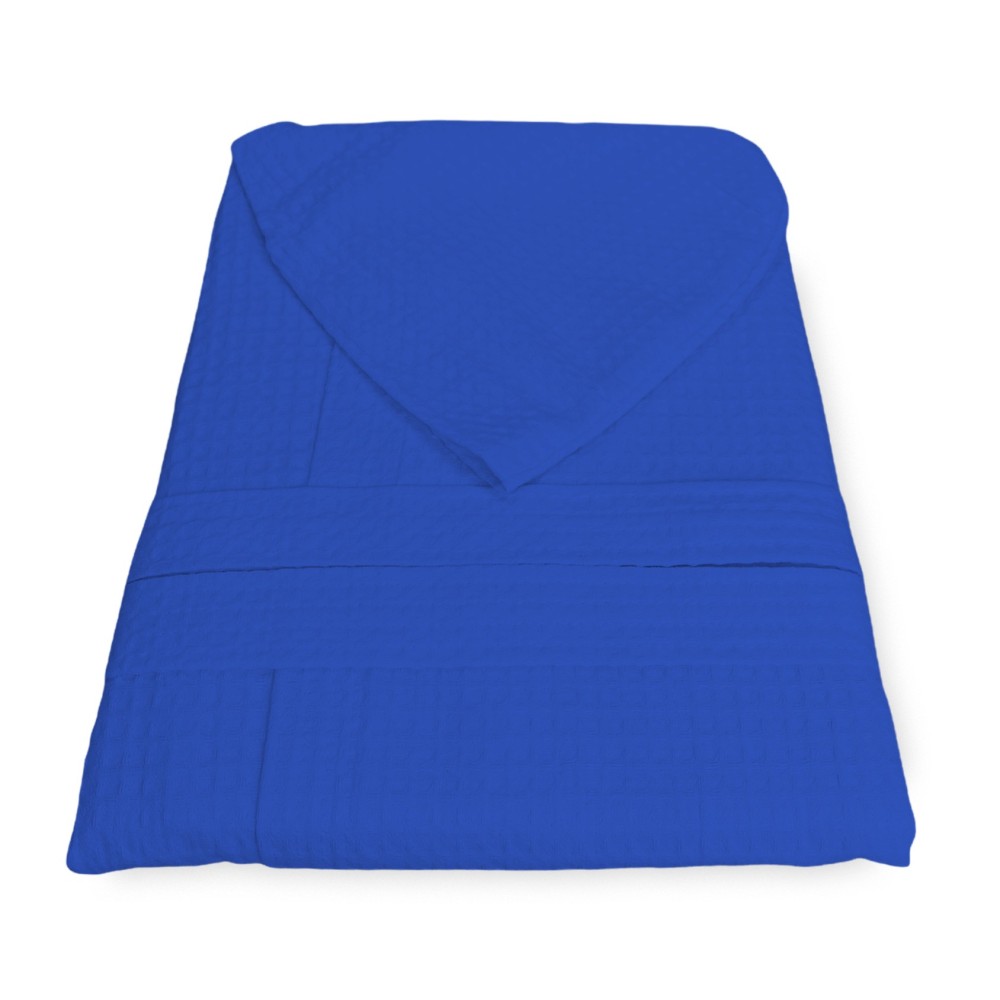 Peignoir Nest Ape BEE© en pur coton avec capuche pour adulte BLUETTE