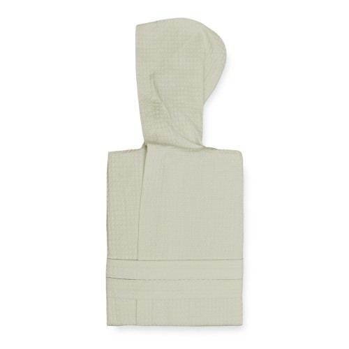 BEE Bee© Nest Bathrobe in Pure Cotton with Hood for Adults BEIGE