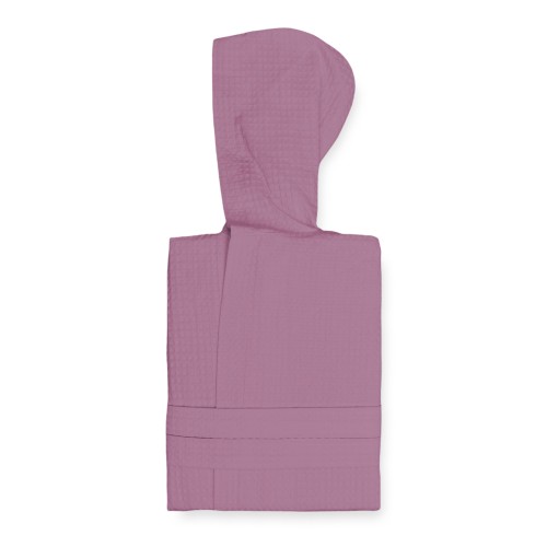 BEE Bee© Nest Bathrobe in Pure Cotton with Hood for Adults PINK