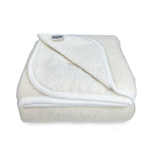 MARY BLANKET in real MERINO WOOL 1000 gr. Pure virgin wool