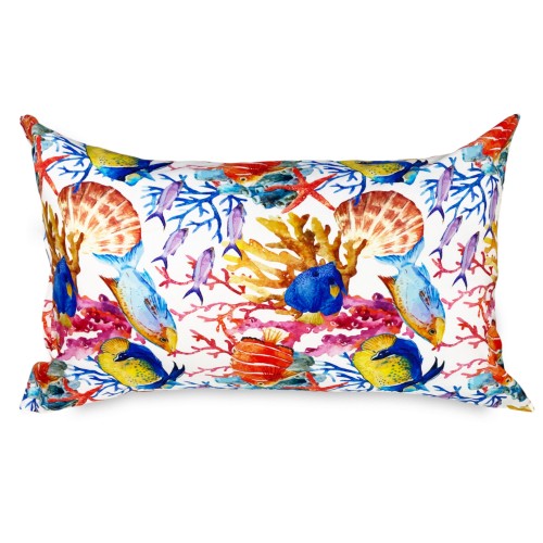 FUNDA NÓRDICA DE ACUARIO Peces tropicales de puro algodón Made in Italy