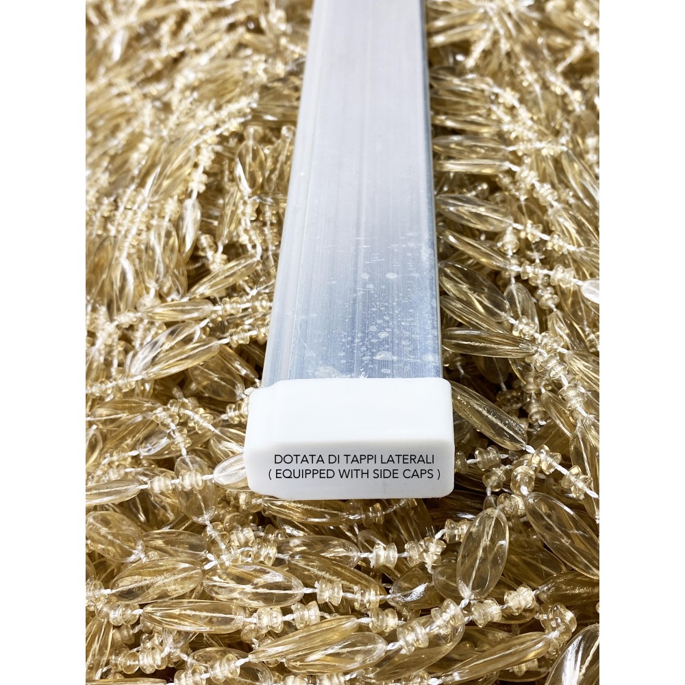 PABLO © TENT avec perles anti-insectes BEIGE en pvc anti-bruit avec tige METAL