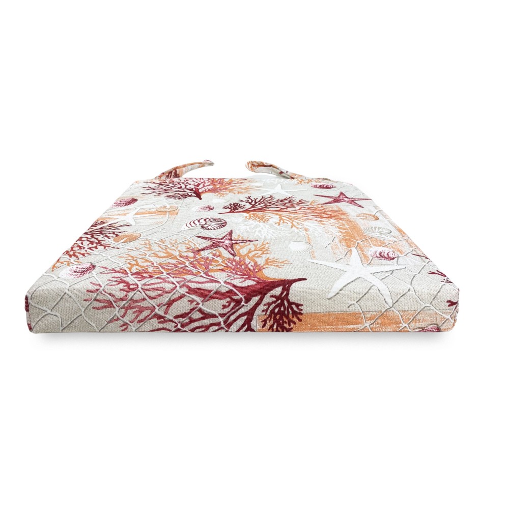 FUNDA DE SILLA BLANDA LONETA SEA SEA CORAL TELA COJÍN DE SILLA ROJO