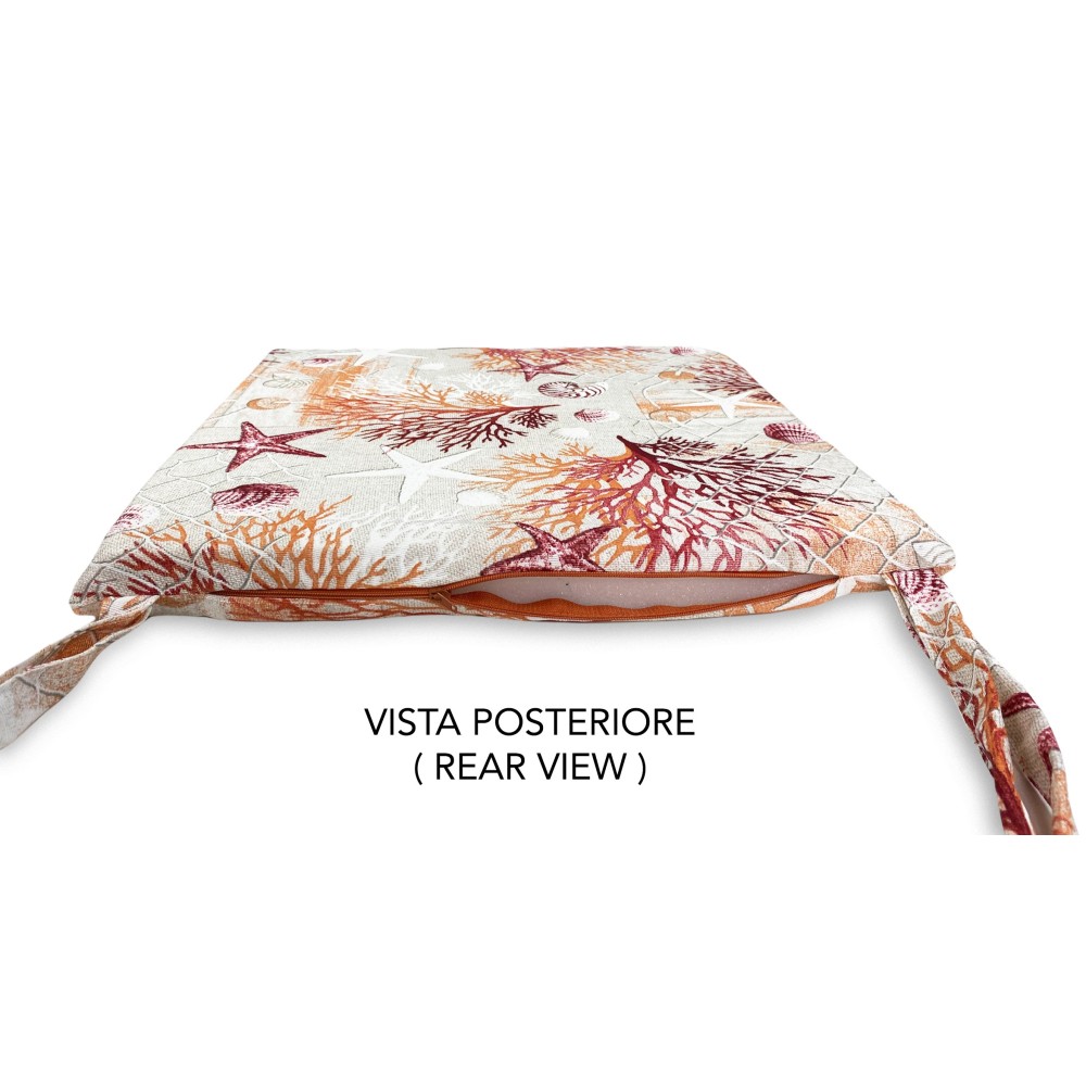 FUNDA DE SILLA BLANDA LONETA SEA SEA CORAL TELA COJÍN DE SILLA ROJO