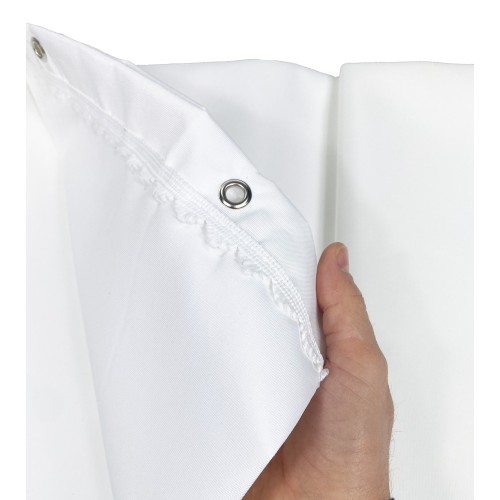 TENDA SOLE VERTIGO da esterno GIARDINO balcone BIANCO UNITO impermeabile e idrorepellente