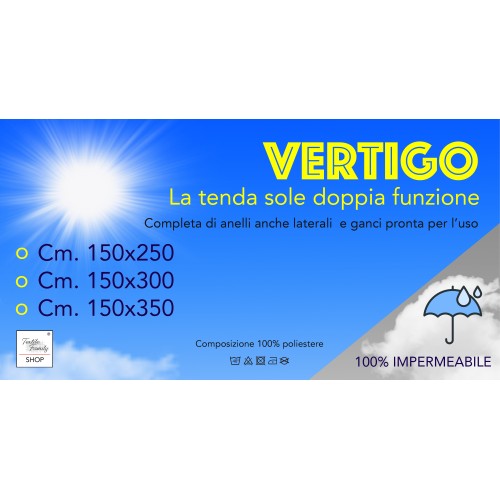 EXTÉRIEUR VERTIGO AUVENT JARDIN balcon BLANC UNITO imperméable et hydrofuge