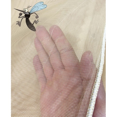 TENDA rete ZANZARIERA MARQUISETTE da esterno piombata in 8 misure diverse unito BEIGE