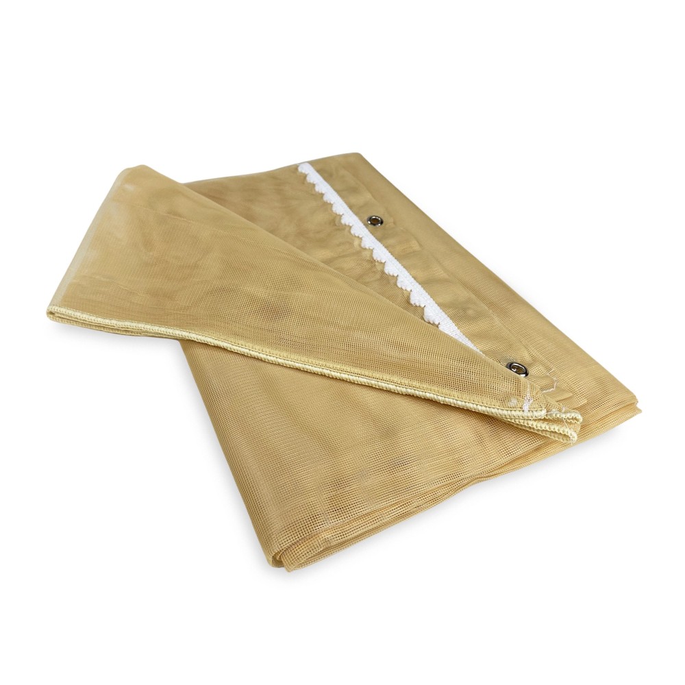 MARQUISETTE Moskitonetzvorhang für den Außenbereich aus Blei in 8 verschiedenen Größen einfarbig BEIGE