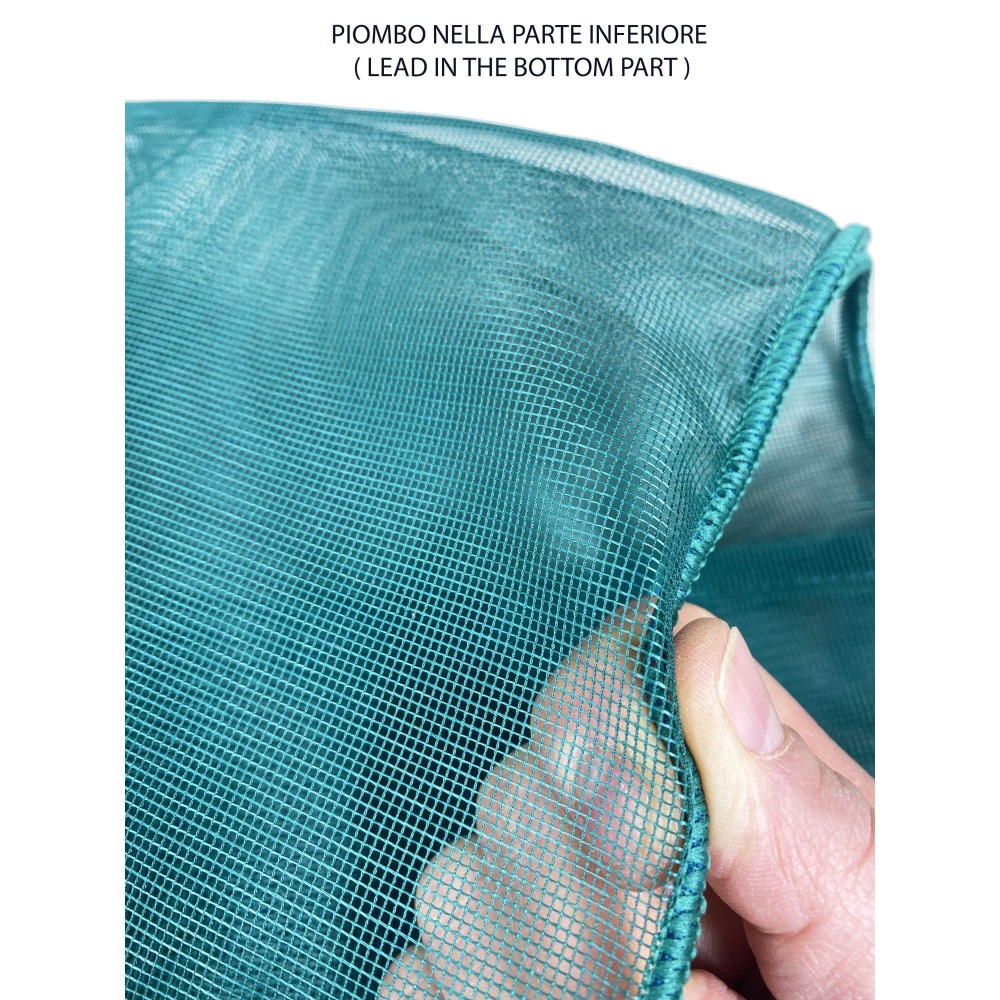 MARQUISETTE MOSKITONETZ VORHANG für den Außenbereich aus Blei in 8 verschiedenen Größen uni GRÜN