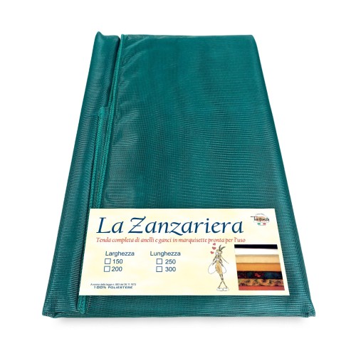 MARQUISETTE MOSQUITERA CORTINA para exterior emplomada en 8 tamaños diferentes liso VERDE